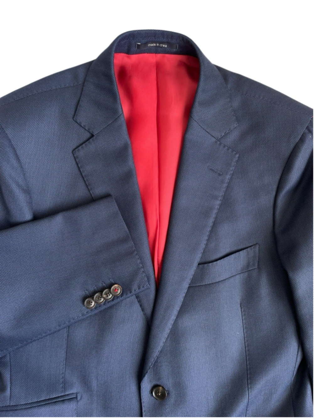 Suitsupply Sienna Blazer Mens 38S Navy Regular Tailored Fit Vitale Barberis Wool